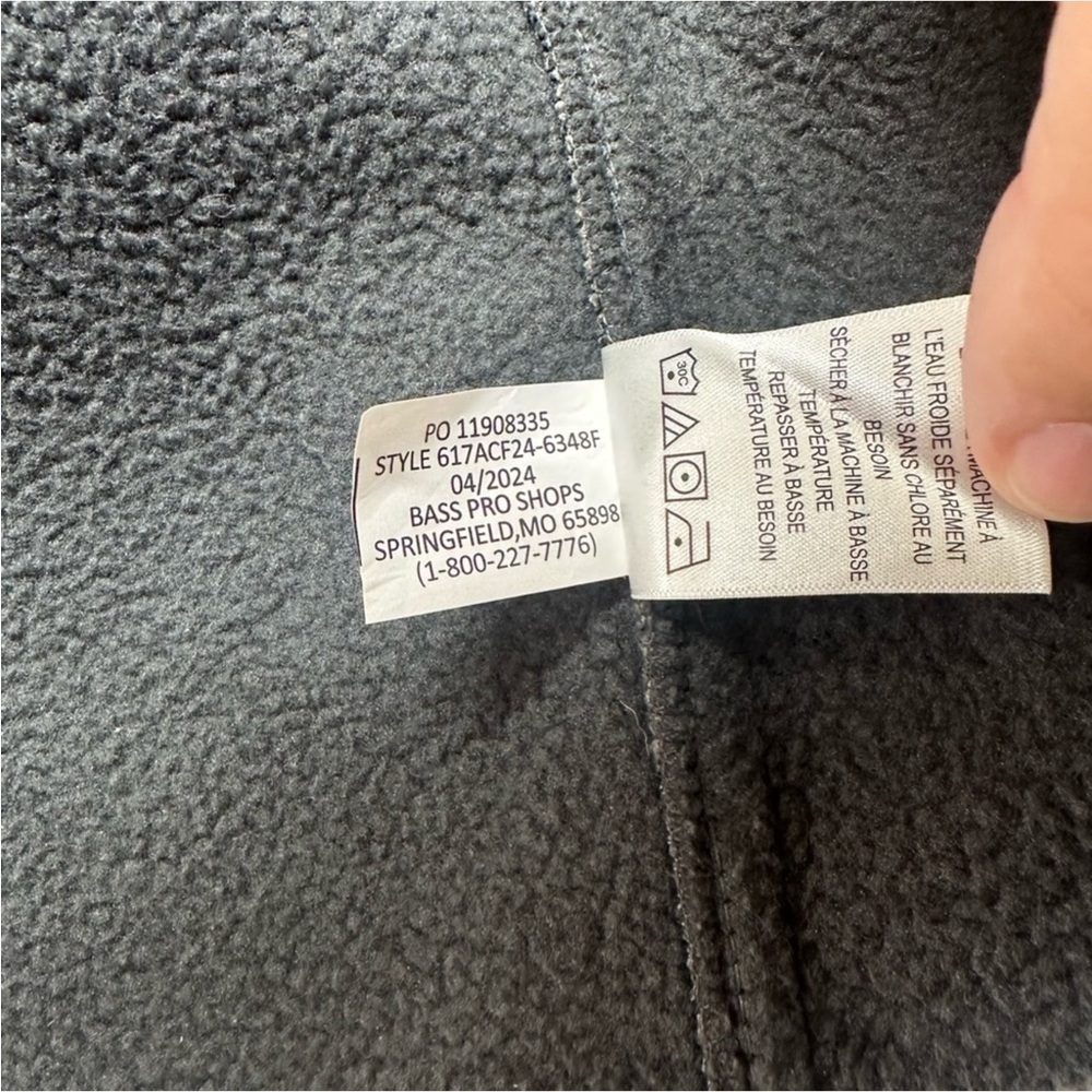 Bass Pro Shop Ascend Full Zip Fleece Jacket Gray XL Outdoor
Hiking Casual - Picture 5 of 8